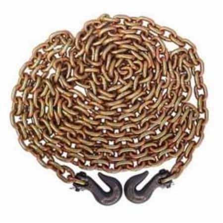 Cm Transport Chain Assembly With Eye Grab Hook, 38 In Trade, 6600 Lb Load, Grade 70, 16 Ft L 639038GGC16